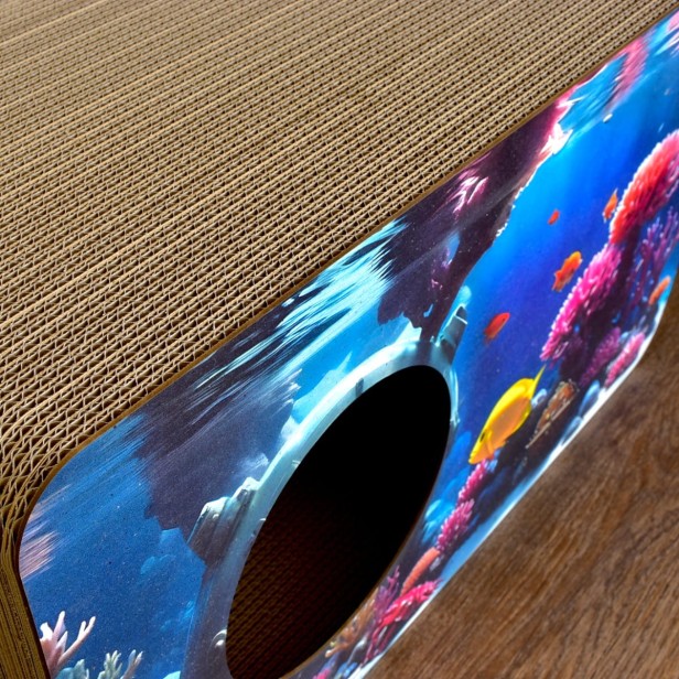 akwarium dla kota, drapak aqua, aqua, drapak dla kota z rybkami, jak ryba w wodzie, kot akwairum, drapak xxl aqua