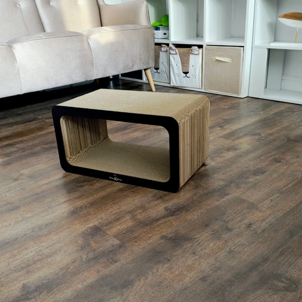 Drapak Prostokąt XL Czarny, mruupruu drapak, tani drapak, prostokąt średni, prostokąt drapak