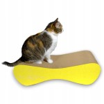 Large cat scratching post MIMI 70x23x24 cm YELLOW