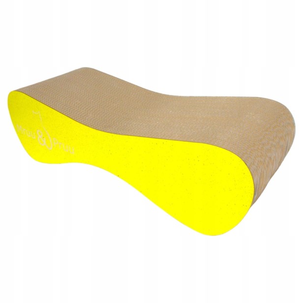 duży drapak dla kota, drapak tekturowy , drapak żółty dla kota, drapak kartonowy dla kota , wymiary drapaka 70 x 23 x 25 cm , drapak dla kotka , koci drapak z tektury , żółty drapak premium , duży drapak premium , żółty drapak dla kota , mruu&amp;pruu