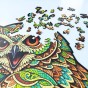 owl puzzle, attractive gift packaging for wooden puzzles, wooden owl puzzle, green owl