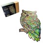 owl puzzle, attractive gift packaging for wooden puzzles, wooden owl puzzle, green owl