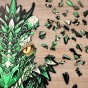 dragon puzzle, wooden dragon puzzle, gift box for puzzle, elegant puzzle packaging,