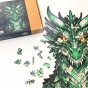 dragon puzzle, wooden dragon puzzle, gift box for puzzle, elegant puzzle packaging,