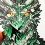 dragon puzzle, wooden dragon puzzle, gift box for puzzle, elegant puzzle packaging,