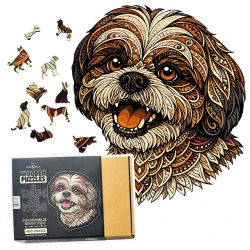 Wooden Puzzle Adorable Shih Tzu