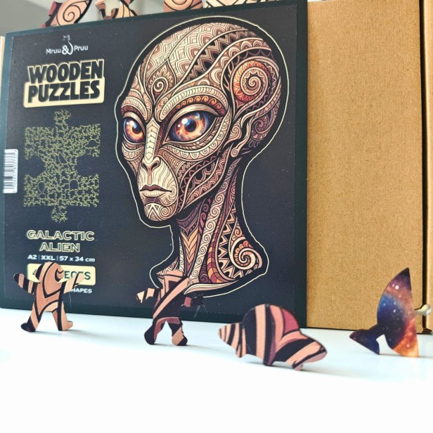 wooden UFO jigsaw puzzles, UFO jigsaw puzzles, alien jigsaw puzzles, jigsaw puzzles featuring irregularly shaped UFOs