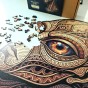 wooden UFO jigsaw puzzles, UFO jigsaw puzzles, alien jigsaw puzzles, jigsaw puzzles featuring irregularly shaped UFOs