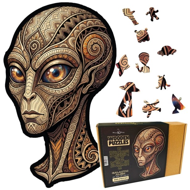wooden UFO jigsaw puzzles, UFO jigsaw puzzles, alien jigsaw puzzles, jigsaw puzzles featuring irregularly shaped UFOs