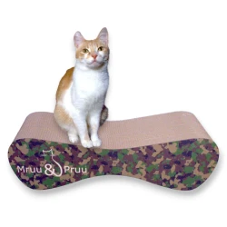 Cardboard cat scratching post MIMI 70x23x24 cm MORO