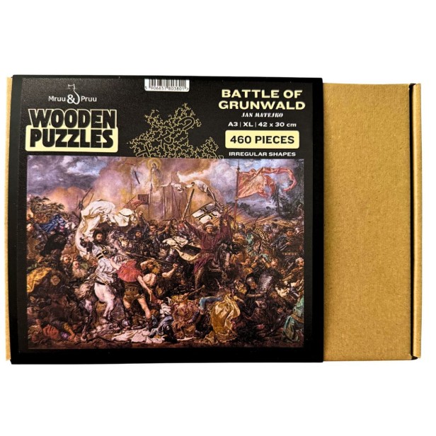 Battle of Grunwald jigsaw puzzle, wooden jigsaw puzzle depicting the Battle of Grunwald, Jan Matejko jigsaw puzzle