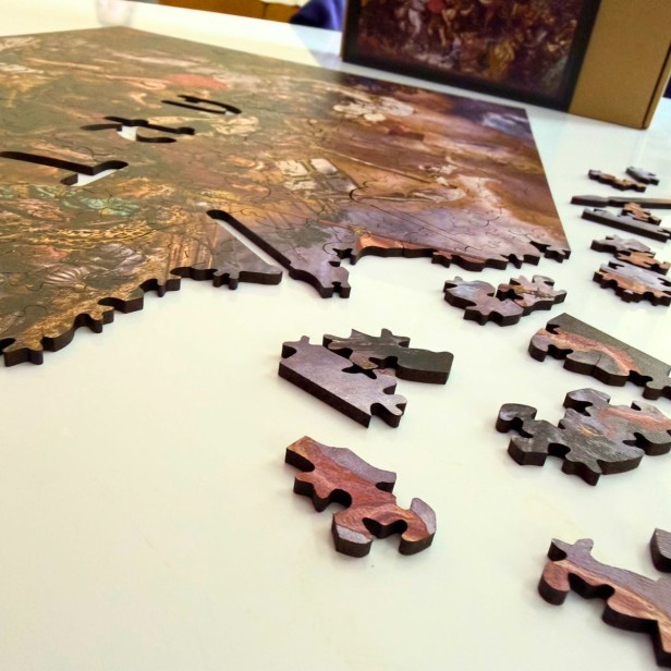 Battle of Grunwald jigsaw puzzle, wooden jigsaw puzzle depicting the Battle of Grunwald, Jan Matejko jigsaw puzzle