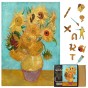 sunflower jigsaw puzzles, Van Gogh wooden jigsaw puzzles, painting jigsaw puzzles