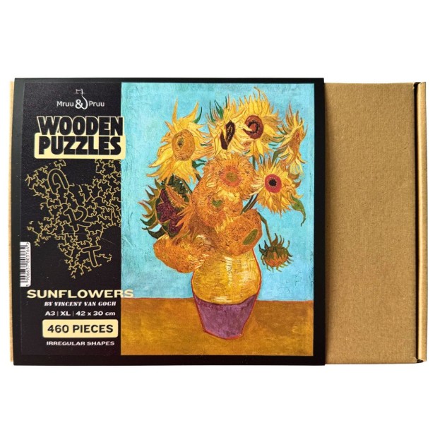 sunflower jigsaw puzzles, Van Gogh wooden jigsaw puzzles, painting jigsaw puzzles