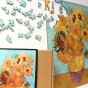 sunflower jigsaw puzzles, Van Gogh wooden jigsaw puzzles, painting jigsaw puzzles