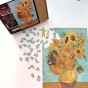 sunflower jigsaw puzzles, Van Gogh wooden jigsaw puzzles, painting jigsaw puzzles