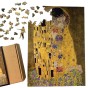 Gustav Klimt jigsaw puzzle, wooden jigsaw puzzle of *The Kiss*