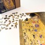 Gustav Klimt jigsaw puzzle, wooden jigsaw puzzle of *The Kiss*