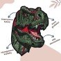 dinosaur jigsaw puzzles, T-Rex jigsaw puzzles, Tyrannosaurus jigsaw puzzles, wooden jigsaw puzzles with irregular shapes