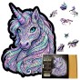 wooden jigsaw puzzle featuring a colourful unicorn, unicorn jigsaw puzzle