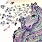wooden jigsaw puzzle featuring a colourful unicorn, unicorn jigsaw puzzle
