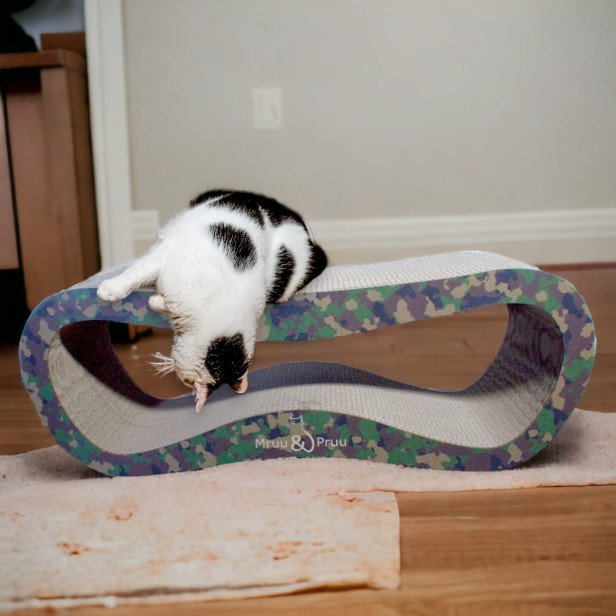 mega drapak dla kota, drapak tekturowy , drapak moro dla kota, drapak kartonowy dla kota , wymiary drapaka 78 x 28 x 25 cm , moro drapak dla kota premium , drapak premium