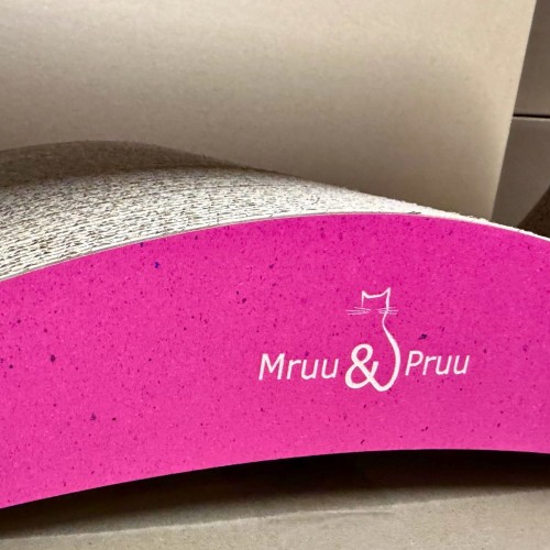 mega drapak dla kota, drapak tekturowy , drapak różowy dla kota, drapak kartonowy dla kota , wymiary drapaka 78 x 28 x 25 cm , różowy drapak dla kota premium , drapak premium