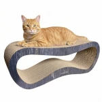 Cardboard scratching post - LEON mega 78x28x24 cm Brown