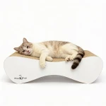 Large cat scratching post MIMI 70x23x24 cm WHITE MELANGE