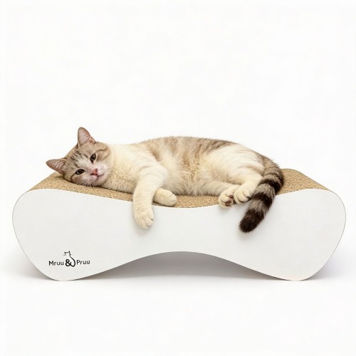 duży drapak dla kota, drapak tekturowy , drapak biały dla kota, drapak kartonowy dla kota , wymiary drapaka 70 x 23 x 24 cm , biały drapak