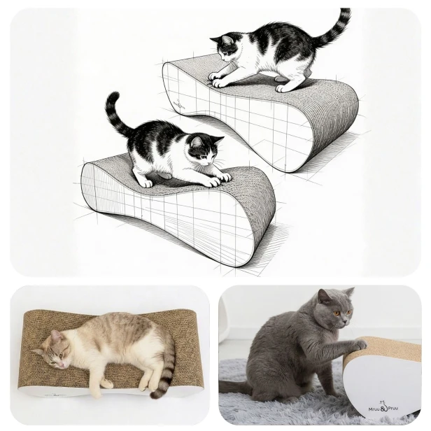 duży drapak dla kota, drapak tekturowy , drapak biały dla kota, drapak kartonowy dla kota , wymiary drapaka 70 x 23 x 24 cm , biały drapak