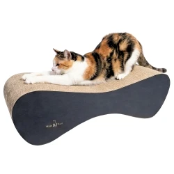 Large cat scratching post MIMI 70x23x24 cm BLACK