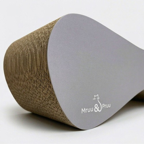 drapak szary dla kota, drapak kartonowy dla kota , 70 x 23 x 24 cm , drapak dla kotka szary, koci drapak z tektury , szary drapak premium , szary drapak dla kota , mruupruu