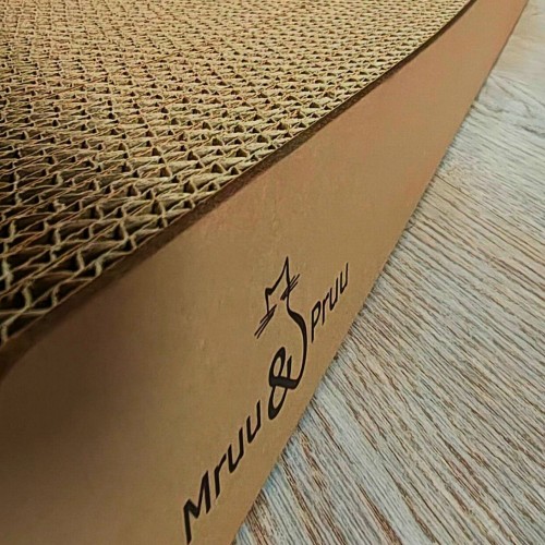 drapak dla kota beżowy, cappuccino drapak dla kota, prosty drapak dla kota , tekturowy drapak beżowy