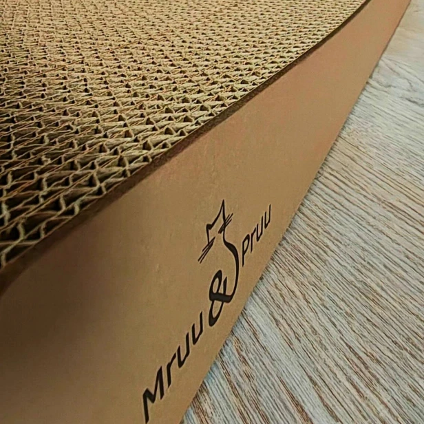 drapak dla kota beżowy, cappuccino drapak dla kota, prosty drapak dla kota , tekturowy drapak beżowy