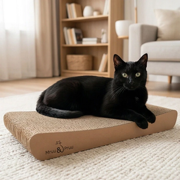 drapak dla kota beżowy, cappuccino drapak dla kota, prosty drapak dla kota , tekturowy drapak beżowy