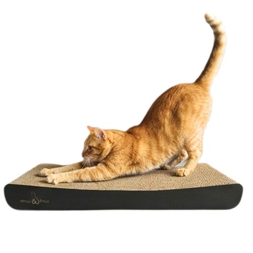 drapak dla kota tekturowy prosty, tani drapak dla kota sigma, niski drapak dla kota sigma, czarny drapak dla kota sigma, mruupruu, mrupru