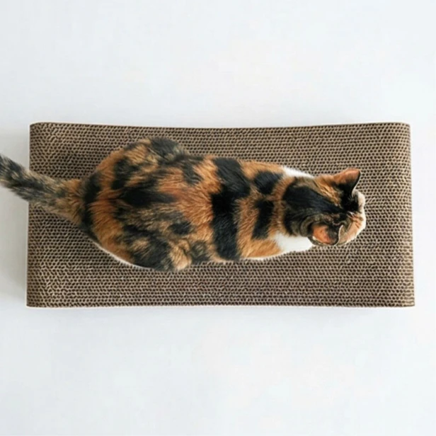 drapak dla kota tekturowy prosty, tani drapak dla kota sigma, niski drapak dla kota sigma, czarny drapak dla kota sigma, mruupruu, mrupru