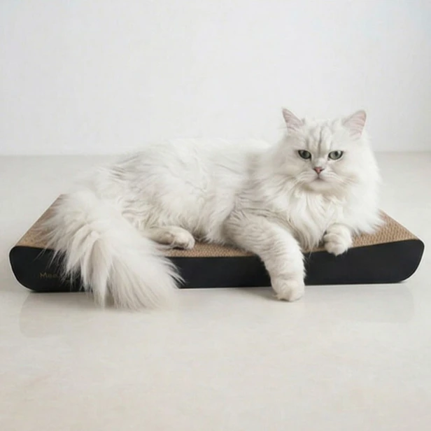 drapak dla kota tekturowy prosty, tani drapak dla kota sigma, niski drapak dla kota sigma, czarny drapak dla kota sigma, mruupruu, mrupru