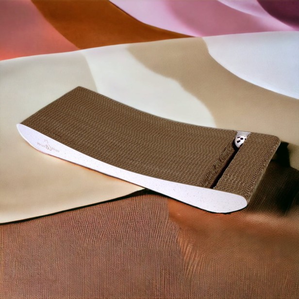 PREMIUM white cardboard cat scratcher, premium cat scratcher, eco-friendly cat scratcher, white cat scratcher , cat scratcher