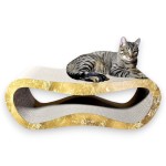 Cat scratching post LEON mega 78x28x24 cm GOLDEN