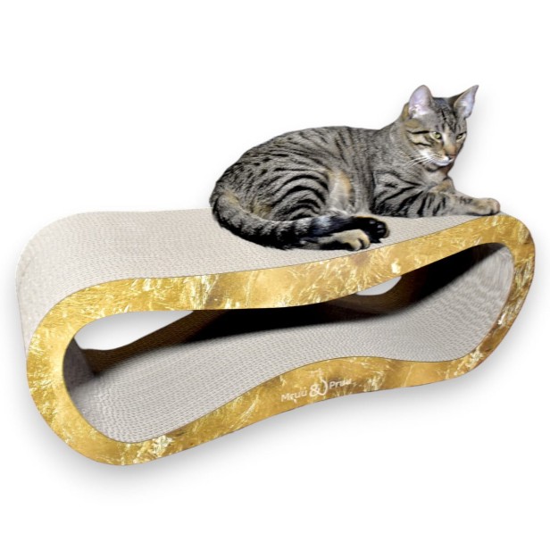 mega drapak dla kota, drapak tekturowy , drapak złoty dla kota, drapak kartonowy dla kota , wymiary drapaka 78 x 28 x 25 cm , złoty drapak dla kota premium , drapak premium