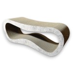 Cat scratching post LEON mega 78x28x24 cm GREY