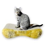 Large cat scratching post MIMI 70x23x24 cm GOLDEN