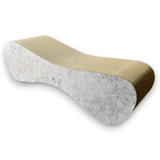 duży drapak dla kota, drapak tekturowy , drapak szary dla kota, drapak kartonowy dla kota , wymiary drapaka 70 x 23 x 25 cm , drapak dla kotka , koci drapak z tektury , szary drapak premium , szary drapak dla kota , mruupruu