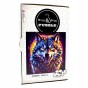predatory wolf puzzle, predatory wolf, wolf, colorful wolf, wolf on colorful background, 25x25cm , square puzzle, irregular shapes, wooden puzzle, 150 pieces, mruu&amp;pruu puzzle, mruupruu, mruupruu puzzle