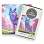 puzzle with wolf, wolf, colorful wolf, wolf on colorful background, 25x25cm , square puzzle, irregular shapes, wooden puzzle, 150 pieces, mruupruu puzzle, mruupruu, mruupruu puzzle