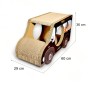 AUTO Black Taxi cardboard scratching post 60x36x29 cm , cardboard scratching post , MruuPruu , cat scratching post