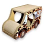 car Safari cardboard scratcher 60x36x29 cm , cardboard scratcher , MruuPruu , Cat scratcher