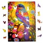 bird puzzle 160 pieces, wooden puzzle, mruupruu puzzle, bird, colorful bird puzzle, wooden puzzle